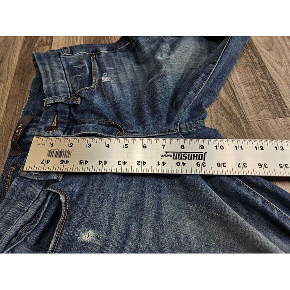 (3/$35) The Limited Size 2 R Distressed Whiskered Fringe Hem Ankle Skinny Jeans - Picture 10 of 11